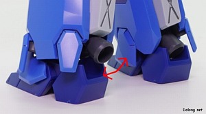 HGUC Gustav Karl Type-00 - 발목 뒤의 버니어 가동