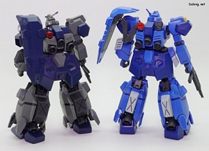 HGUC Gustav Karl Type-00 - HGUC 구스타프 칼 [유니콘 버전]과 함께. 디자인이 비슷해보이지만, 95% 이상의 외장 디자인이 변경되었습니다. (2/2)