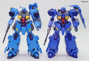 HGUC Gustav Karl Type-00 - 클럽G 한정판으로 발매된 HGUC 구스타프 칼 (기렌의 야망 Ver.)과 함께.
