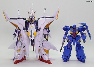 HGUC Gustav Karl Type-00 - HGUC 페넬로페와 함께. 페넬로페 덩치가 워낙 깡패라서, 훨씬 작아보입니다.