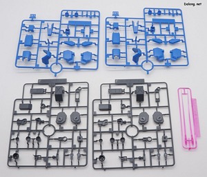 HGUC Gustav Karl Type-00 - 기존 킷에서 재활용된 런너들. 나머지는 모두 신규 조형 런너들입니다.