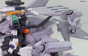 HGUC Alyzeus - 펼쳐진 형태의 조인트 파츠를 이용하여 다시 백팩 옆에 셀프 노즐을 장착합니다. (2/2)