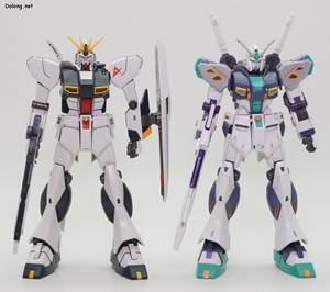 HGUC Alyzeus - 2008년에 발매된 HGUC 뉴건담 본체와 함께. (1/2)