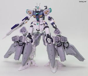 HGUC Alyzeus - 아류제우스 전용 고관절 파츠에 다리를 끼운 후, 그 위에 상체를 또 끼워줍니다. (2/2)