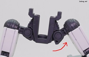 HGUC Alyzeus - 아류제우스 전용 고관절 파츠가 옆으로도 약간 가동되긴 합니다. (1/2)