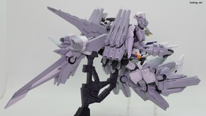 HGUC Alyzeus - 다리를 올리고 취해본 역동적인 오피셜 포즈. 무거운 다리를 스스로 들고 있지 못해서, 아래쪽에 지지대를 대야 하네요. (3/3)