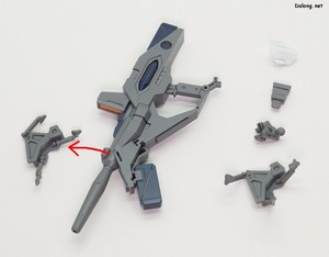 HGUC Xi Gundam (Mobile Suit Gundam Harthaway the Sorcery of Nymph Circe) - 위와 같이 파츠를 교체하여 거치상태로 만들 수 있습니다. (1/2)
