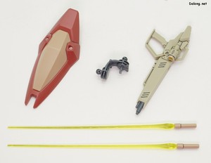 HGUC Messer Type-M01 (Gawman Use) - 무장으로 소형 실드와 롱 빔라이플, 빔사벨이 제공됩니다.