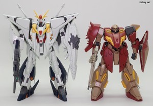 HGUC Messer Type-M01 (Gawman Use) - HGUC 크시 건담 (기동전사 건담 섬광의 하사웨이 키르케의 마녀)와 함께.