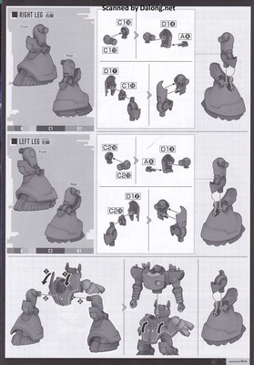 HG Challia's Rick Dom (GQ) - Manual (8/10)