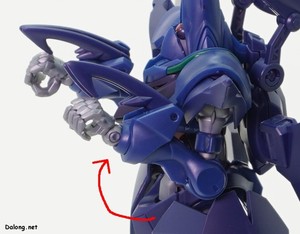HG Hambrabi(GQ) - 그 다음 위와 같이 팔을 앞으로 접어줍니다.