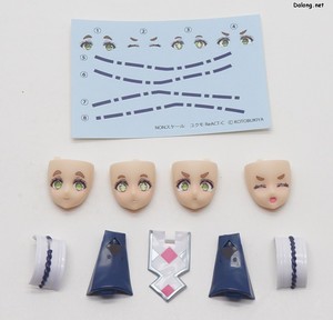 Arca Nadea Yukumo ReACT-C - 얼굴 및 도색파츠와 습식데칼