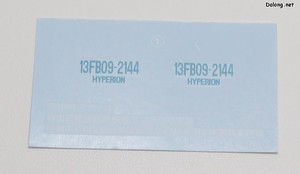 Legend of Galactic Heroes 1/3000 Hyperion - Waterslide decals