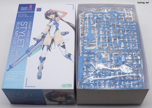 Frame Arms Girl Stylet Swinsuit Blue Impulse Color Ver. - Box Open