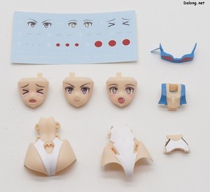 Frame Arms Girl Stylet Swinsuit Blue Impulse Color Ver. - 습식데칼 및 별도 포장된 파츠들