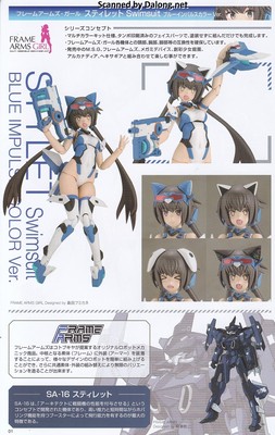 Frame Arms Girl Stylet Swinsuit Blue Impulse Color Ver. - Manual (2/20)