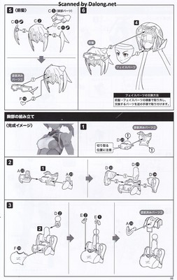 Frame Arms Girl Stylet Swinsuit Blue Impulse Color Ver. - Manual (7/20)