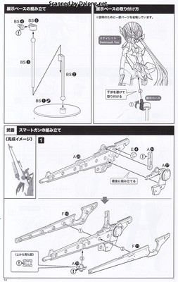 Frame Arms Girl Stylet Swinsuit Blue Impulse Color Ver. - Manual (14/20)