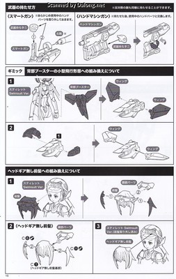 Frame Arms Girl Stylet Swinsuit Blue Impulse Color Ver. - Manual (16/20)