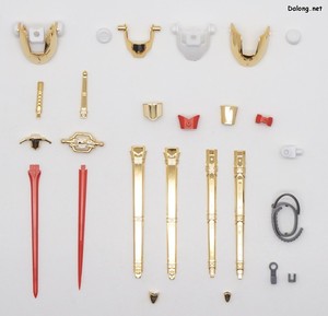 Frame Arms Girl Druga <Gold Ritter> - 추가된 파츠의 부품도