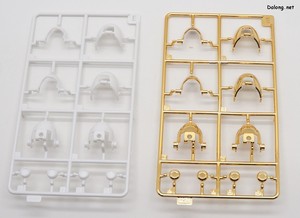 Frame Arms Girl Druga <Gold Ritter> - 슬라이드 금형이 적용된 파츠들 (2/2)