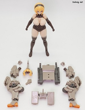 Kotobukiya Kagutsuchi-Kou - 병장을 분리한 소체 모드. 전체적으로 통통하고 육덕진 프로포션입니다. (1/3)