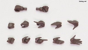 Kotobukiya Kagutsuchi-Kou - 손은 총 6종이 제공되는데, 위의 1종은 실드 전용 손입니다.