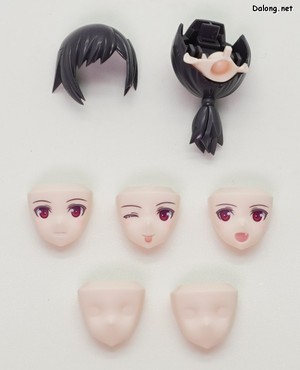 Frame Arms Girl Laetitia Azurite Ver. - 3가지 표정과 2개의 습식데칼용 빈 얼굴이 제공됩니다.