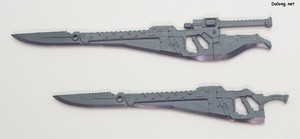 Frame Arms Girl Wilber Nine Beryl Armor Custom - 편도검 모드와 블레이드 라이플로 구성한 모습