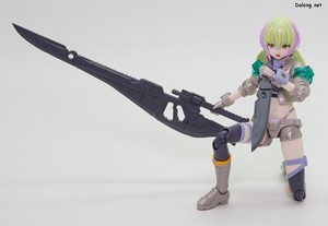 Frame Arms Girl Wilber Nine Beryl Armor Custom - 편도검 모드와 나이프를 활용한 소체모드 포즈 (1/2)