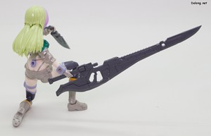 Frame Arms Girl Wilber Nine Beryl Armor Custom - 편도검 모드와 나이프를 활용한 소체모드 포즈 (2/2)