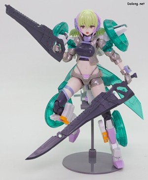 Frame Arms Girl Wilber Nine Beryl Armor Custom - 머신건과 블레이드 라이플을 적용한 무장모드 포즈 (1/2)
