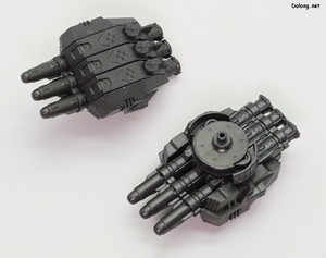 Frame Arms Girl Greifen Barracuda - 이 킷에 추가된  웨폰 유닛 43 엑스 캐논 의 파츠 구성. 이렇게 총 2세트가 들어있습니다. (2/2)