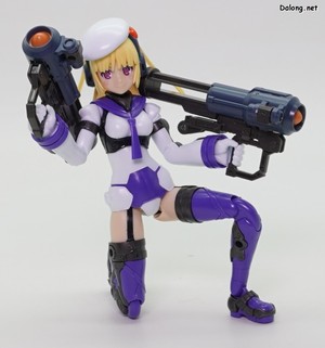 Frame Arms Girl Greifen Barracuda - 소체상태 - 무릎 앉아 로켓 런처 포즈 (1/2)