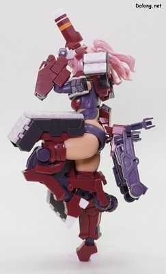 Frame Arms Girl Kagutsuchi Otsu Fencer - 허벅지 장갑이 커지면서, 휘추 갑에 비해 고관절이 올라가는 각도가 조금 좁아졌습니다.