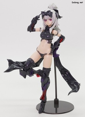 Frame Arms Girl Duruga II (Noire Ver.) - 허리 유닛을 장착한 경장모드 포즈 (1/2)