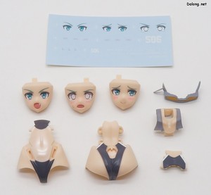 프레임암즈 걸 스틸렛 스윔슈트 로우 비저빌리티 Ver. - 별도 포장된 도색파츠/얼굴과 습식데칼