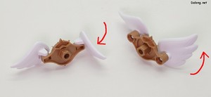 グランデスケール ルミティア - ノーマルモード用の小さな翼は2種類付属しており、それぞれ翼の可動方向が水平・垂直と異なります。 (2/2)