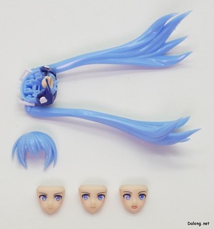 Frame Music Girl Yuki Miku Another Color Ver. - The face can be swapped between three expressions.
