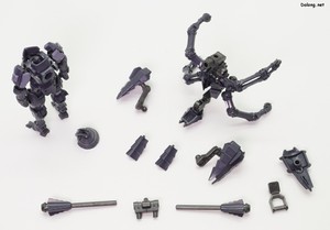 Hexa Gear Governor Para-pawn Enclosure - 머리와 병장, 백팩 및 무장을 위와 같이 분해할 수 있는데요.