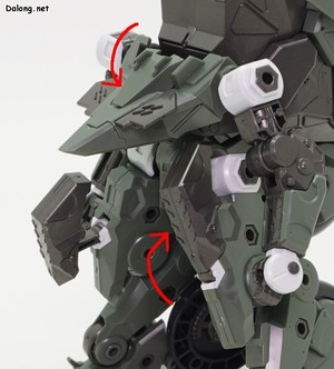 Hexa Gear Definition Armor VT1 - 머리를 내려 몸통 속으로 넣고, 무릎을 접어서 밀착시킵니다.