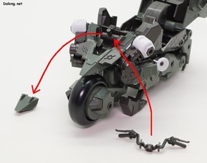 Hexa Gear Definition Armor VT1 - 머리 부분을 떼어내고 핸들을 장착할 수도 있습니다. (1/2)