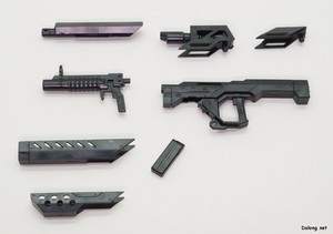 ヘキサギア バルクアームλ オステオン - 別売りだったヘビーウェポンユニット41 モジュラーカービンが同梱されています。
