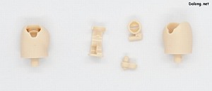 Megami Device Asra Ninja Kaname Shadow Edition Full Package - 조형이 변경된 고관절부의 부품도.