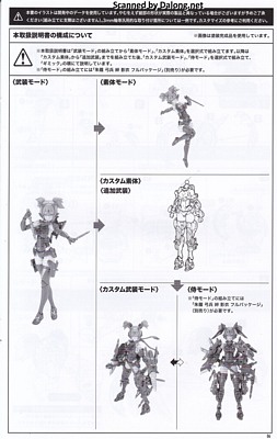 Megami Device Asra Ninja Kaname Shadow Edition Full Package - Manual (7/32)