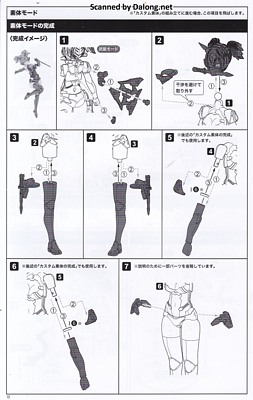 Megami Device Asra Ninja Kaname Shadow Edition Full Package - Manual (16/32)