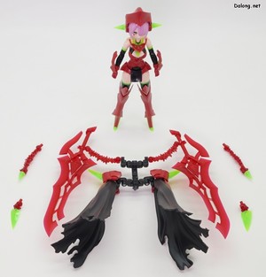 Megami Device Bullet Knights Executioner Hell Blaze - 병장을 탈거하여 무장모드 소체로 구성한 모습 (1/3)