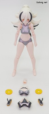 Megami Device Puni Mofu Gin Lang - 코스튬을 탈거하고 소체 모드로 구성한 모습 (1/3)
