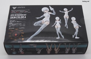 Megami Device B1R-M Chasis Kit Skin color A - 박스 뒷면