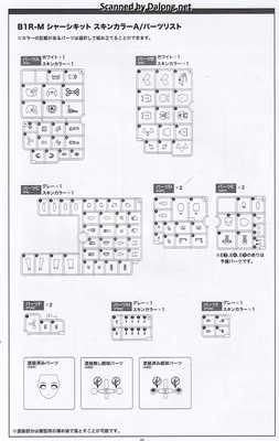 Megami Device B1R-M Chasis Kit Skin color A - Manual (3/10)
